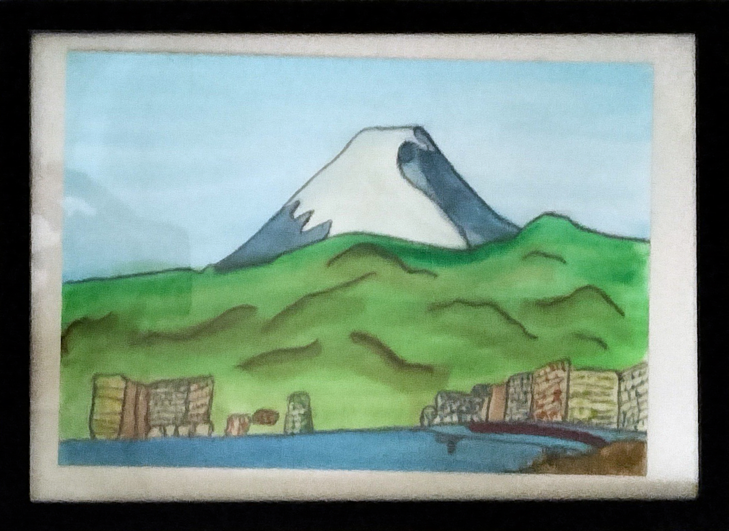 沼津港から見た富士山 沼津港から見た富士山