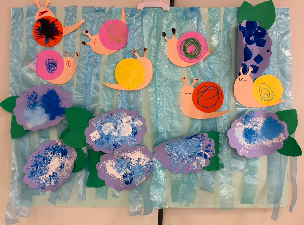 あじさいとカタツムリ あじさいとカタツムリ